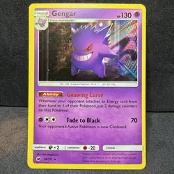 2017 Pokemon Gengar #38/111 Rare Holo Lines - NM 💎 - Image 1