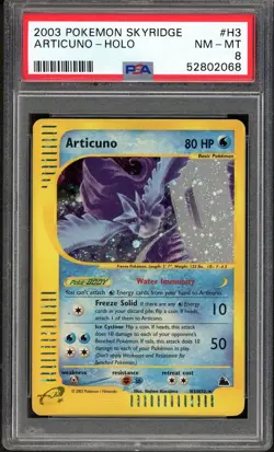 Articuno Holo H3/144 PSA 8 Skyridge Pokemon - Image 1