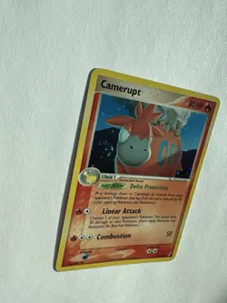 💫SWIRL💫 Pokemon TCG Camerupt 3/100 Crystal Guardians Holo Delta Species - Image 3