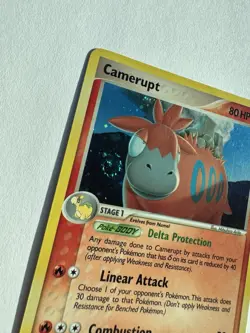 💫SWIRL💫 Pokemon TCG Camerupt 3/100 Crystal Guardians Holo Delta Species - Image 4