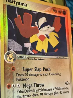 Pokemon HARIYAMA EX Ruby and Sapphire 8/109 Reverse Holo Rare - LP-MP - Image 1