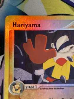 Pokemon HARIYAMA EX Ruby and Sapphire 8/109 Reverse Holo Rare - LP-MP - Image 3