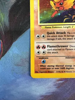 Pokemon TCG Flareon Jungle 3/64 Holo Unlimited Holo Rare - Image 5