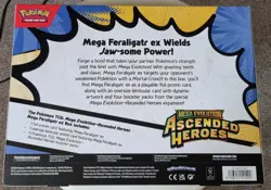 Pokemon TCG Mega Evolution Ascended Hero’s Mega Feraligatr Ex New Sealed Box - Image 2