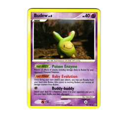 Pokemon Budew 33/100 Stormfront Uncommon LP - Image 1