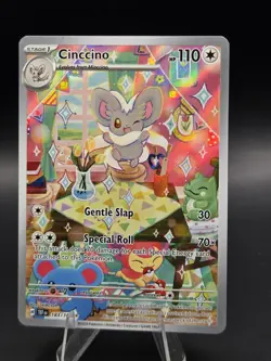 Cinccino 183/162 SV05: Temporal Forces Holo NM 2024 Illustration Rare Pokemon - Image 1