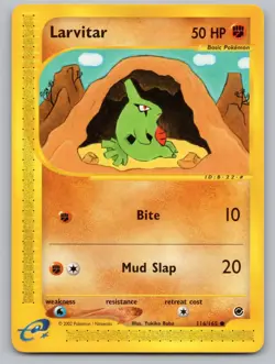 Larvitar 116/165 Common Expedition Base Set Pokemon NM/M - Image 1