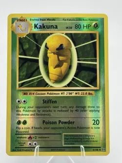 Kakuna 6/108 Evolutions Reverse Holo Pokemon TCG Vintage - Image 1