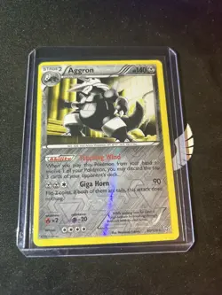 Pokemon TCG Aggron Dragons Exalted 80/124 Reverse Holo Holo Rare - Image 1