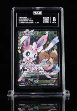 2016 Pokemon XY Generations Radiant Collection Sylveon EX #RC32 PSA 8 NM-MT Full - Image 1