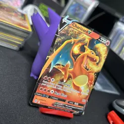 Pokemon Charizard V 017/172 Brilliant Stars Ultra Rare Full Art Holo Damaged - Image 3