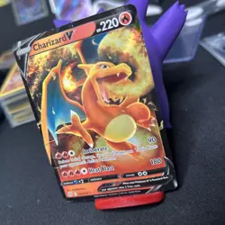 Pokemon Charizard V 017/172 Brilliant Stars Ultra Rare Full Art Holo Damaged - Image 4