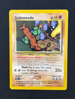 Pokemon Vintage Sudowoodo 26/64 (HP) Rare Neo Revelation Unlimited - Image 1