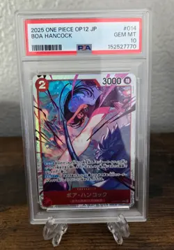 2025 One Piece Legacy of the Master JP Boa Hancock Super Rare #OP12-014 PSA 10 - Image 1