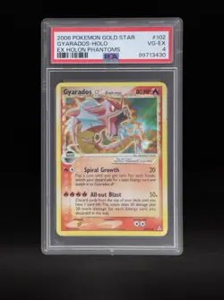 2006 Pokemon Ex Holon Phantoms #102 Gyarados Gold Star Holo PSA 4 - Image 1