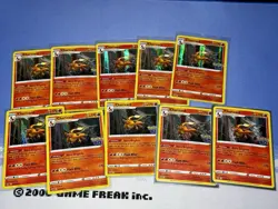 Pokemon TCG Charizard 010/078 Holo Rare - Pokemon GO - 10 Card Lot - Image 1