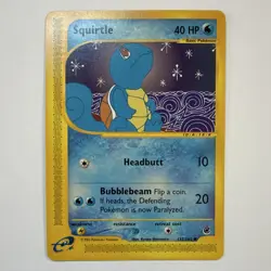 Nintendo Pokemon TCG Squirtle 132/165 Expedition Base Set Regular e-Card - Image 1