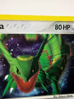 Pokemon Rayquaza Card 3/17 Holo Rare Pop Series 1 NM SWIRL - Image 2