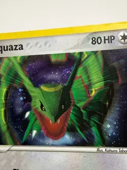 Pokemon Rayquaza Card 3/17 Holo Rare Pop Series 1 NM SWIRL - Image 3