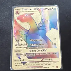Charizard GX Rainbow HP250 Gold Metal Card 150/147 Rare - Image 1