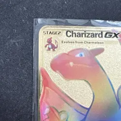 Charizard GX Rainbow HP250 Gold Metal Card 150/147 Rare - Image 2