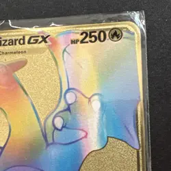 Charizard GX Rainbow HP250 Gold Metal Card 150/147 Rare - Image 3