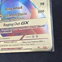Charizard GX Rainbow HP250 Gold Metal Card 150/147 Rare - Image 4