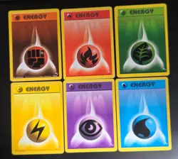 Vintage Pokemon Gym Heroes Energy Bundle × 6 Cards 127 128 129 130 131 132 LP / - Image 1