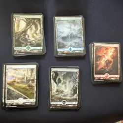 Mtg full art lands BFZ Basic Land Lot Plains Island Swamp Mountain Forest - Image 1