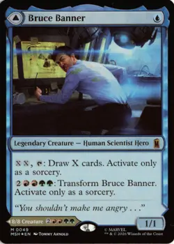 Bruce Banner FOIL 49 MSH Marvel Super Heroes NM - Image 1