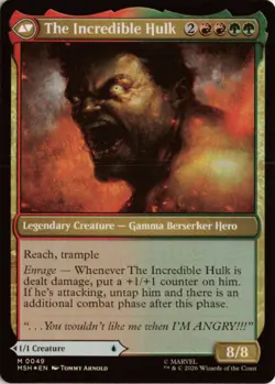 Bruce Banner FOIL 49 MSH Marvel Super Heroes NM - Image 2