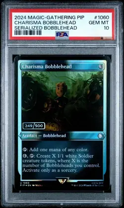 Charisma Bobblehead #1060 (Fallout) PSA 10 Gem Mint Serialized #249/500 MTG - Image 1