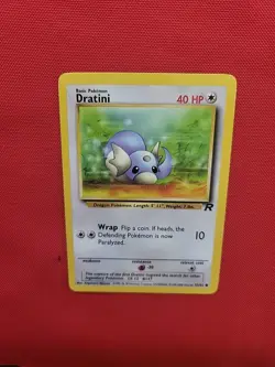 Pokemon: Dratini #53/82 Team Rocket WOTC 2000 Vintage Non-holo - NM / LP - L7 - Image 5