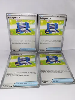 Pokegear 3.0 084/086 Pokemon TCG Black Bolt 4x Playset - Image 1