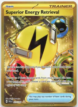 Superior Energy Retrieval 277/193 Hyper Rare Paldea Evolved Pokemon Holo NM - Image 1