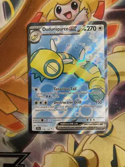 Pokemon Dudunsparce ex Full Art 178/159 Sv09: Journey Together Holo NM - Image 1