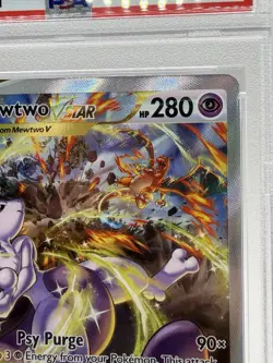 Mewtwo VSTAR Holo GG44/GG70 Pokemon Crown Zenith Galarian Gallery PSA 9 Mint - Image 3