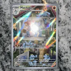 Pokemon TCG Machoke Scarlet & Violet 151 Illustration Rare 177/165 NM Condition - Image 1