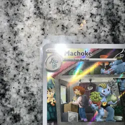 Pokemon TCG Machoke Scarlet & Violet 151 Illustration Rare 177/165 NM Condition - Image 2