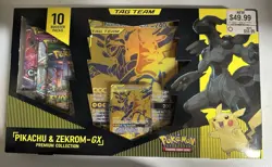 Pokemon TCG Pikachu & Zekrom GX Premium Collection Box (OPEN) Read Description! - Image 1