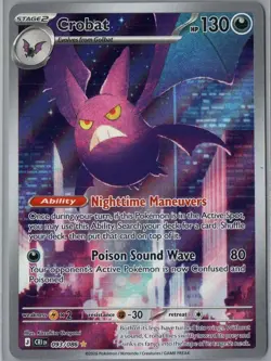 Crobat 093/086 Holo Illustration Rare Chaos Rising Pokemon Near Mint - Image 1