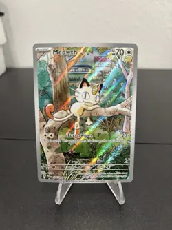 Pokemon Meowth 106/094 Phantasmal Flames Illustration Rare Near Mint - Image 1