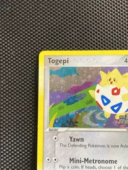 Pokemon TCG Togepi 50/109 Team Rocket Returns Reverse Holo Stamped English MP/LP - Image 2