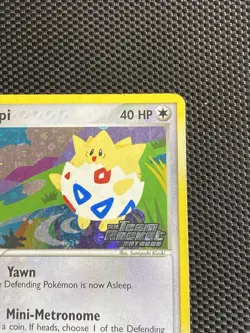 Pokemon TCG Togepi 50/109 Team Rocket Returns Reverse Holo Stamped English MP/LP - Image 3