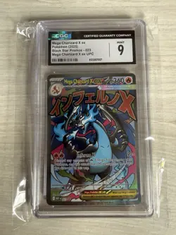 Mega Charizard X EX 023 Upc Black Star Promos Pokemon Mint CGC9 Graded - Image 1