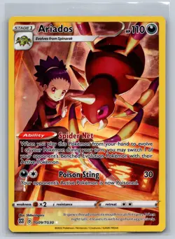 Ariados TG09/TG30 Holo Brilliant Stars Trainer Gallery Pokemon NM - Image 1