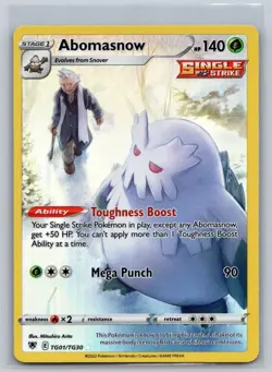 Abomasnow TG01/TG30 Holo Astral Radiance Trainer Gallery Pokemon NM - Image 1