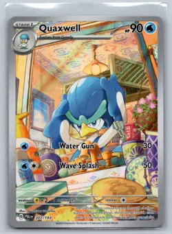 Quaxwell 207/193 Illustration Rare Paldea Evolved Pokemon Holo Near Mint - Image 1