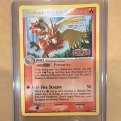 RARE Pokemon TCG Blaziken 5/108 EX Power Keepers Reverse Holo Stamp 2007 - LP/MP - Image 3