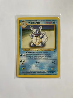 Pokemon Card Wartortle 63/130 Base Set 2 Uncommon WOTC - Image 1